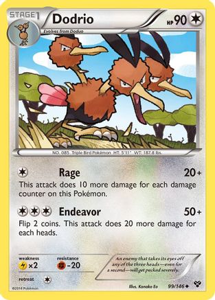Dodrio 099/146 - XY Base Set Reverse Holofoil - for just $0.14! 