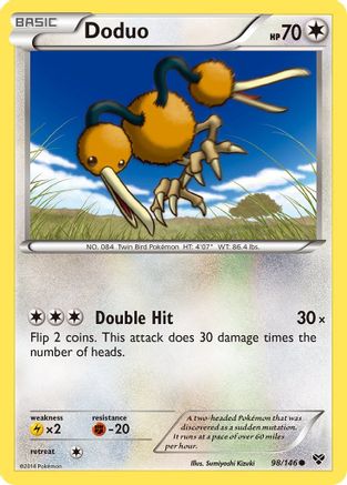 Doduo 098/146 - XY Base Set - for just $0.07! 