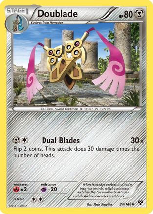 Doublade 084/146 - XY Base Set Reverse Holofoil - for just $0.15! 