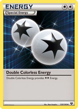 Double Colorless Energy 130/146 - XY Base Set Reverse Holofoil - for just $0.95! 