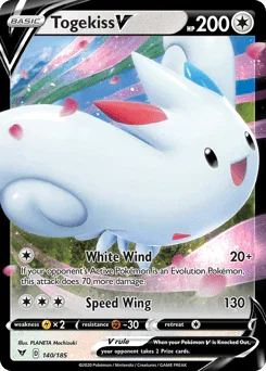 Togekiss V (140/185) [Sword & Shield: Vivid Voltage] - for just $0.40! 