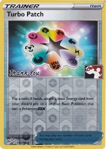 Turbo Patch (172/189) (Pokemon League) [Sword & Shield: Darkness Ablaze] - Just $0.45! Shop now at Retro Gaming of Denver