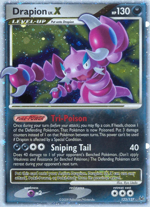 Drapion LV.X (123/127) [Platinum: Base Set] - for just $20.20! 