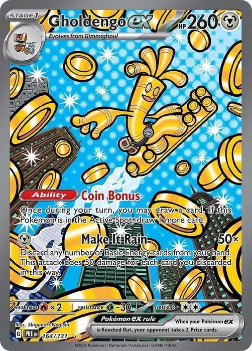 Gholdengo ex (164/131) [Scarlet & Violet: Prismatic Evolutions] - for just $21.30! 