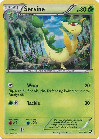 Servine (3/114) (Cracked Ice Holo) [Black & White: Base Set] - for just $3.45! 
