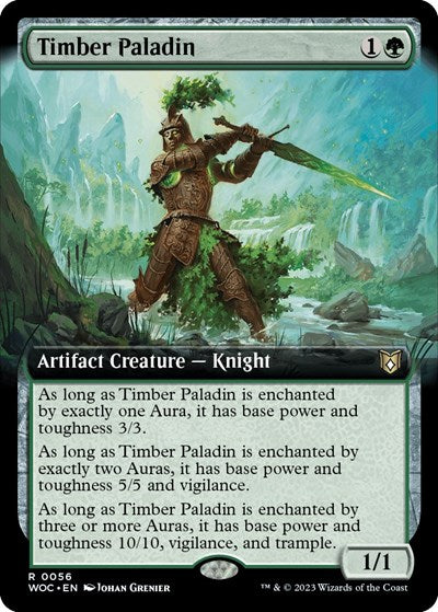 Timber Paladin (Extended Art) (Commander: Wilds of Eldraine) Near Mint - for just $0.35! 