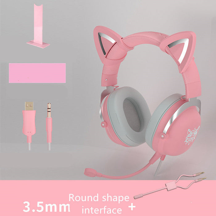 Head-mounted Gaming Gaming Cute Girls Wired Computer Headset - for just $200.36! 