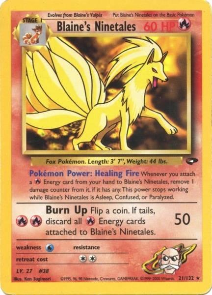 Blaine's Ninetales (21/132) [Gym Challenge Unlimited] - for just $8.80! 