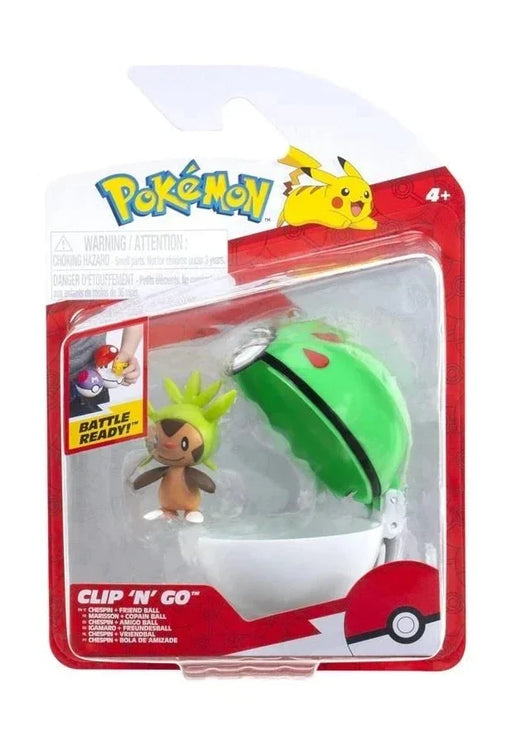 Pokemon Clip 'N' Go Battle Figure [Chespin Friend Ball] – Figures - for just $19.99! 