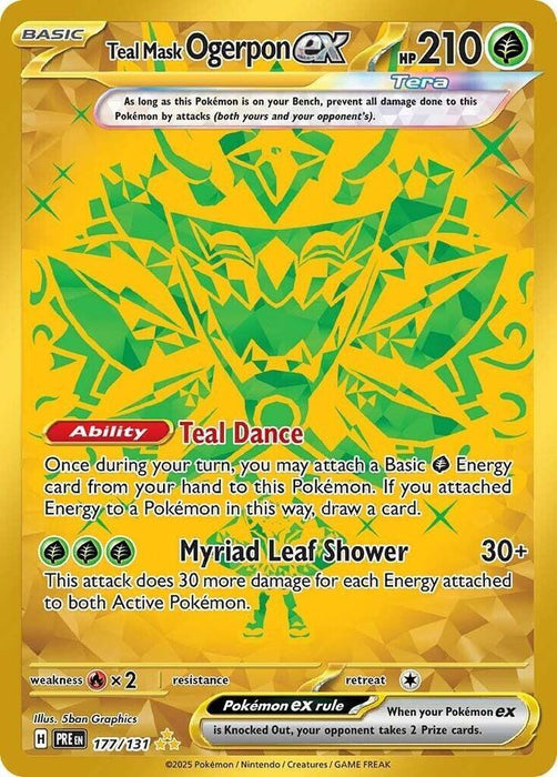 Teal Mask Ogerpon ex (177/131) [Scarlet & Violet: Prismatic Evolutions] - for just $5.05! 
