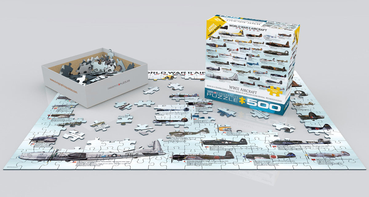 Puzzle: Family Oversize Puzzles - WWII Aircraft - for just $16.99! 