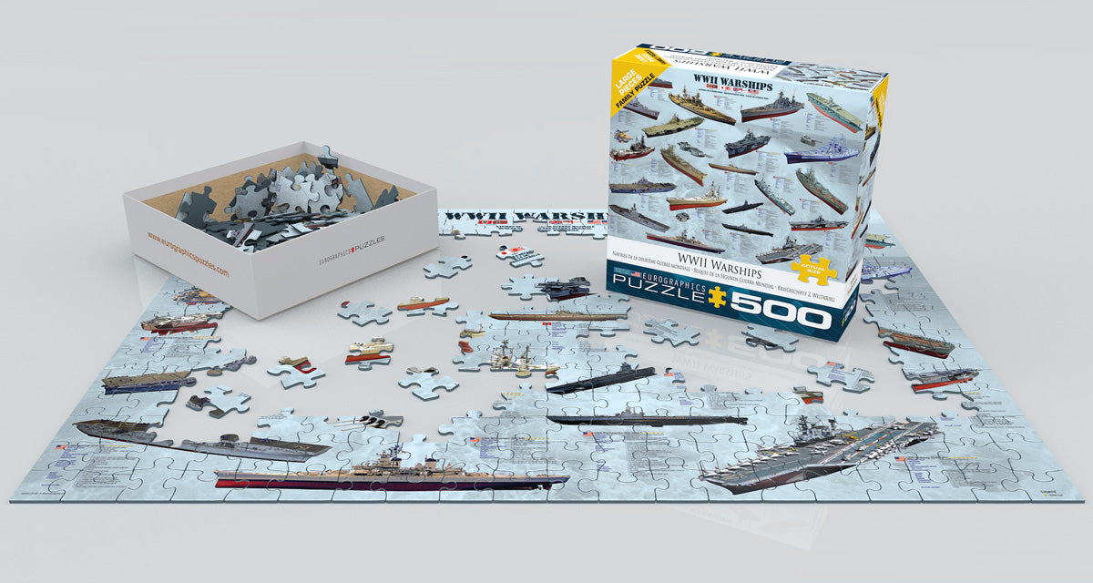 Puzzle: Family Oversize Puzzles - WWII War Ships - for just $16.99! 