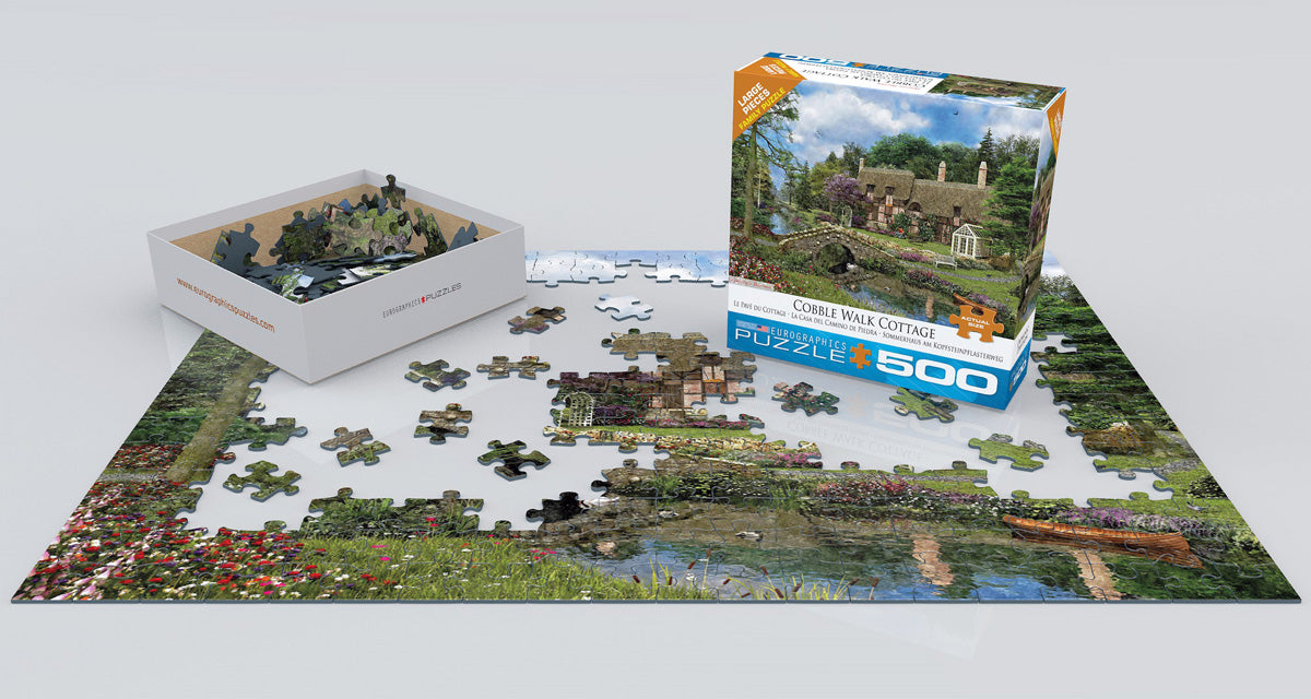Puzzle: Family Oversize Puzzles - Cobble Walk Cottage by Dominic Davison - for just $16.99! 