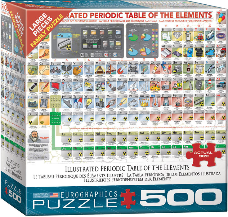 Puzzle: Family Oversize Puzzles - Illustrated Periodic Table of the Elements - for just $16.99! 