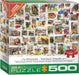 Puzzle: Variety 500 Pieces - Wildlife Vintage Stamps - for just $16.99! 