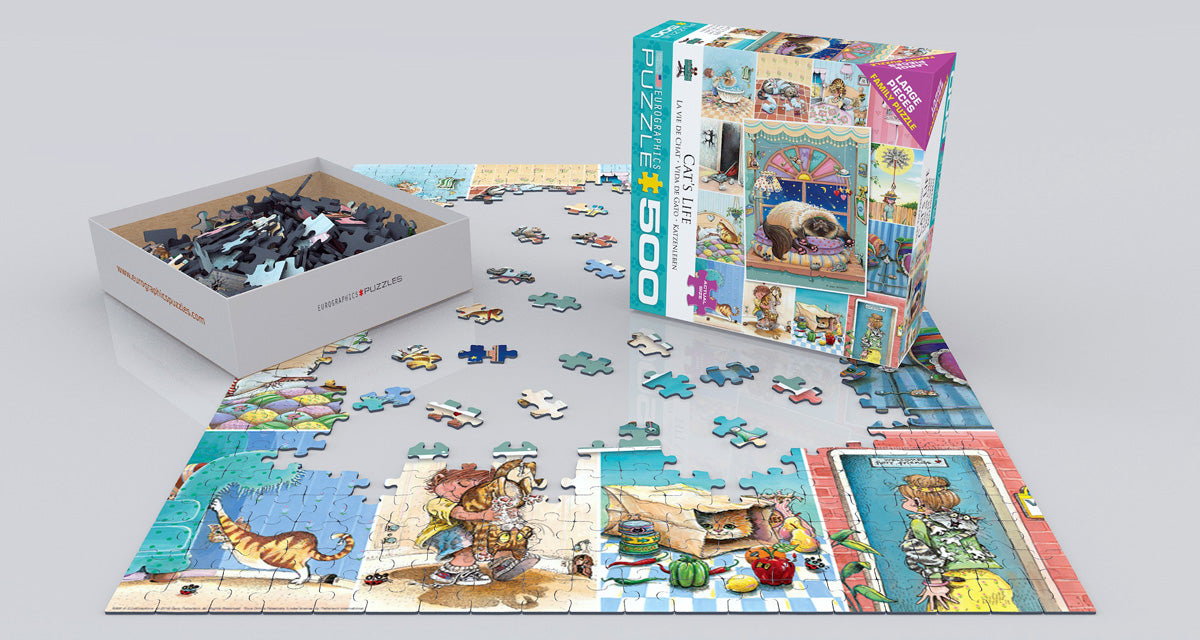 Puzzle: Family Oversize Puzzles - Cat's Life - for just $16.99! 