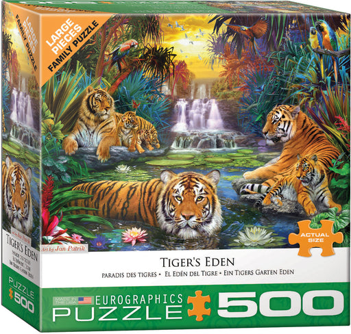 Puzzle: Variety 500 Pieces - Tiger's Eden - for just $16.99! 