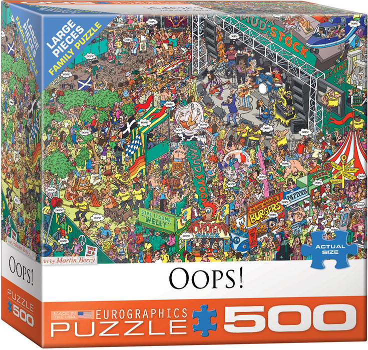 Puzzle: Variety 500 Pieces -  Oops! by Berry Martin - for just $16.99! 