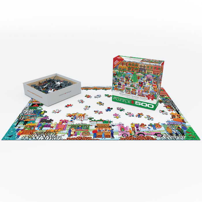 Puzzle: Family Oversize Puzzles - Downtown Holiday Festival - for just $16.99! 