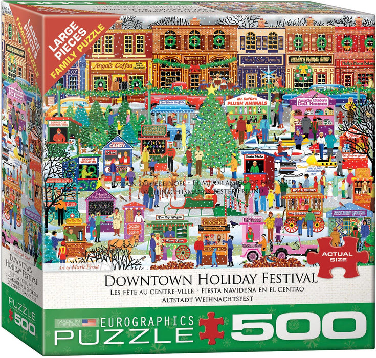 Puzzle: Family Oversize Puzzles - Downtown Holiday Festival - for just $16.99! 