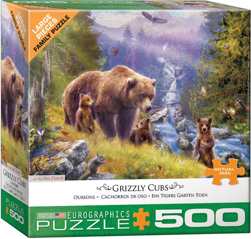 Puzzle: Family Oversize Puzzles - Grizzly Cubs - for just $16.99! 