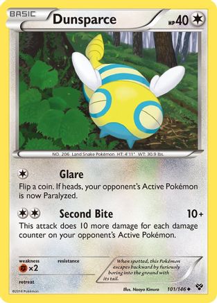 Dunsparce 101/146 - XY Base Set Reverse Holofoil - for just $0.35! 