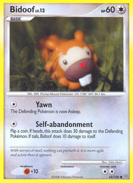 Bidoof (54/100) [Diamond & Pearl: Stormfront] - for just $3.35! 