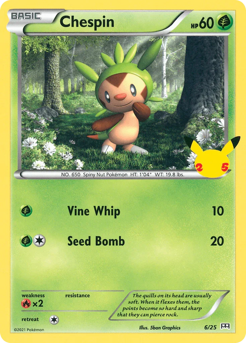 Chespin (6/25) [McDonald's 25th Anniversary] - for just $0.20! 