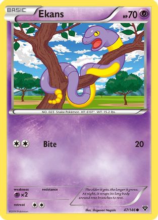 Ekans 047/146 - XY Base Set - for just $0.05! 