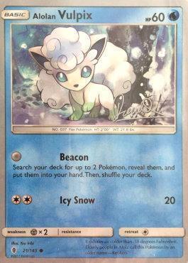 Alolan Vulpix (21/145) (Infinite Force - Diego Cassiraga) [World Championships 2017] - for just $4.35! 