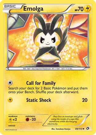 Emolga 049/113 - Legendary Treasures - for just $0.22! 