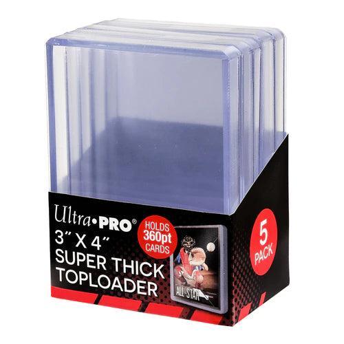 3" x 4" Super Thick 360PT Toploaders (5ct) - for just $5! 