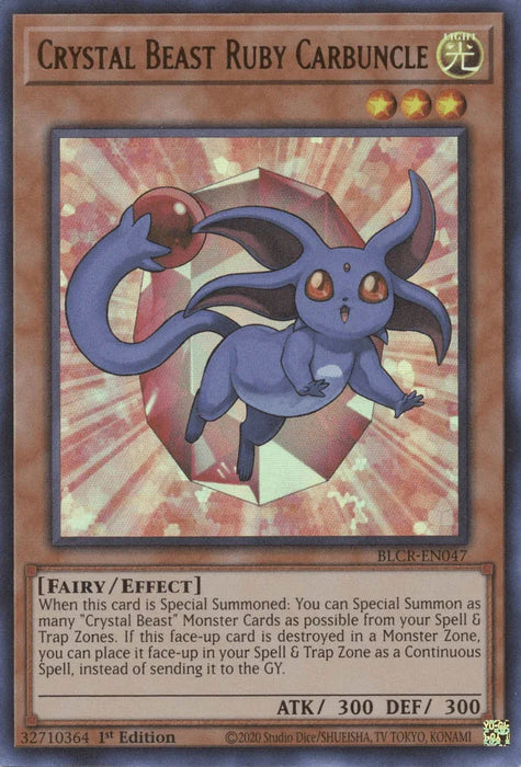 Crystal Beast Ruby Carbuncle [BLCR-EN047] Ultra Rare - for just $0.15! 