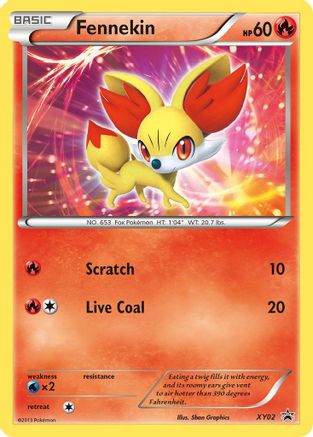 Fennekin XY02/211 - XY Promos Holofoil - for just $1! 