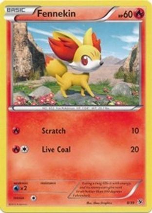 Fennekin 008/39 - Kalos Starter Set Holofoil - for just $0.15! 
