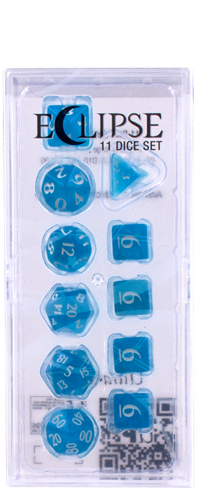 Ultra PRO: 11-Dice Set - Eclipse (Sky Blue) - Just $9.95! Shop now at Retro Gaming of Denver