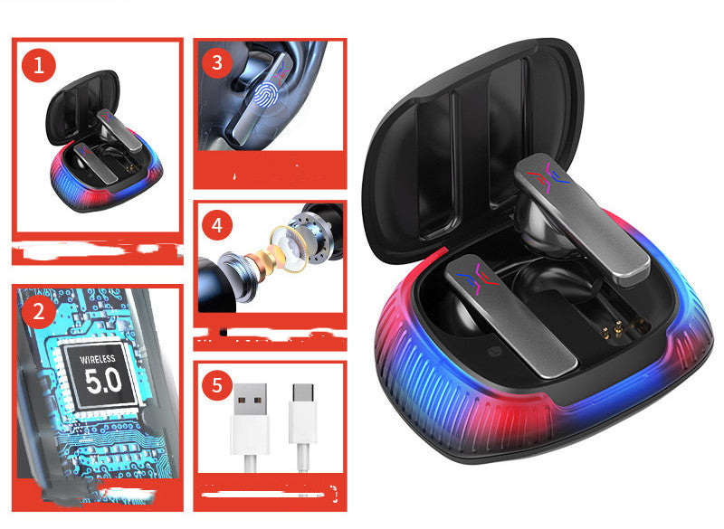 Hall Flashing Low-latency Wireless Gaming Headset - for just $76.76! 