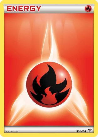Fire Energy 133/146 - XY Base Set - for just $0.31! 