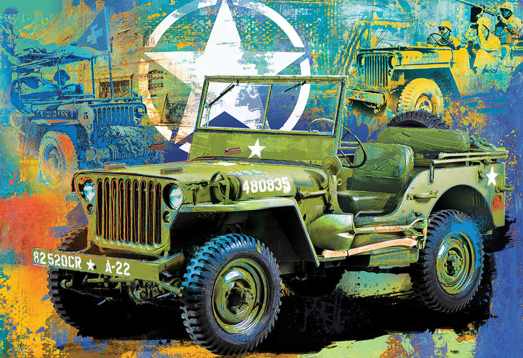 Puzzle: Military Jeep Tin - for just $23.99! 