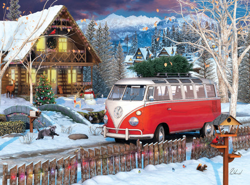 Puzzle: VW Christmas Bus Tin - for just $23.99! 