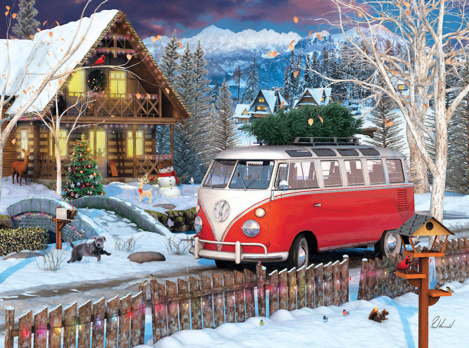 Puzzle: VW Christmas Bus Tin - for just $23.99! 