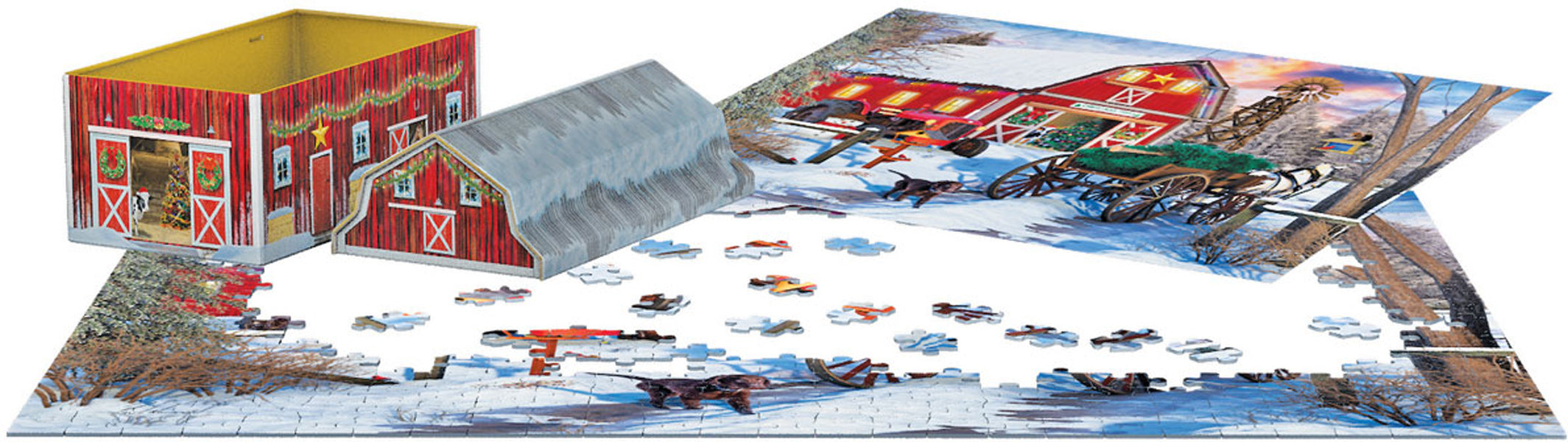 Puzzle: Holiday Farm Tin - for just $23.99! 