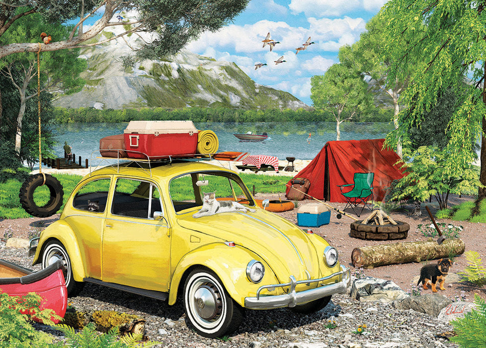 Puzzle: VW Beetle Camping Shaped Tin - for just $23.99! 