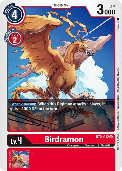 Birdramon [BT2-012] (Official Tournament Pack Vol.3) [Release Special Booster Promos] - Just $0.09! Shop now at Retro Gaming of Denver