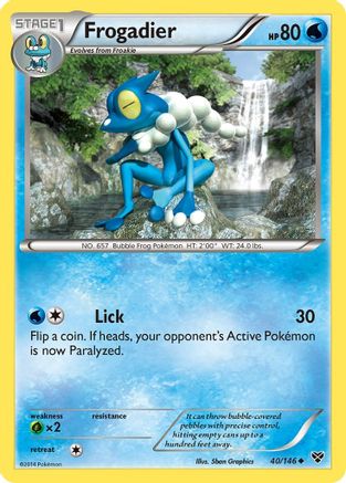 Frogadier 040/146 - XY Base Set Reverse Holofoil - for just $0.35! 