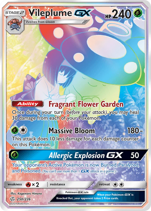 Vileplume GX (250/236) [Sun & Moon: Cosmic Eclipse] - for just $22.90! 