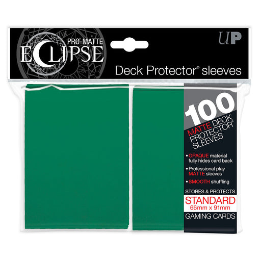 PRO-Matte ECLIPSE® Green Standard DECK PROTECTOR® Sleeves (100ct) - for just $13.99! 