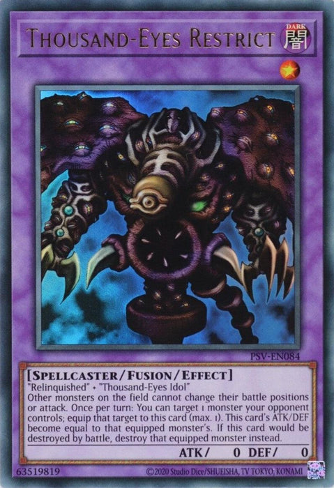 Thousand-Eyes Restrict (25th Anniversary) [PSV-EN084] Ultra Rare - for just $6.30! 