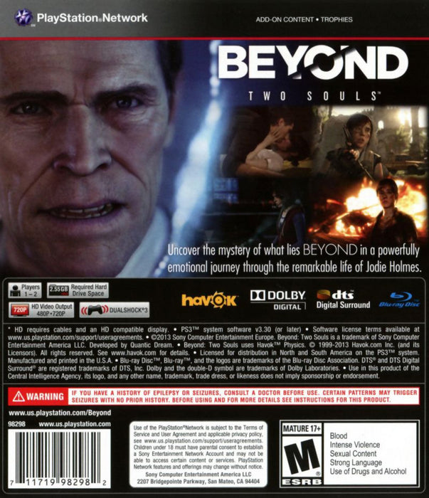 Beyond: Two Souls – PlayStation 3 (PS3) - for just $7.99! 