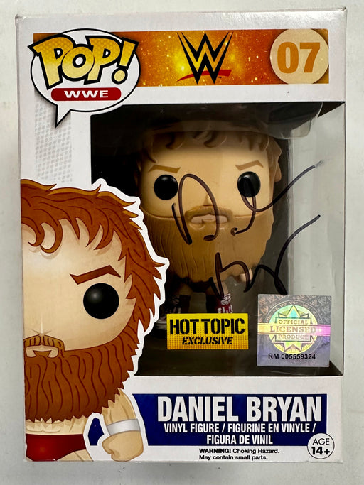 WWE Daniel Bryan Signed Funko Pop! (Red) #07 Vaulted 2014 Danielson With JSA COA - for just $240! 